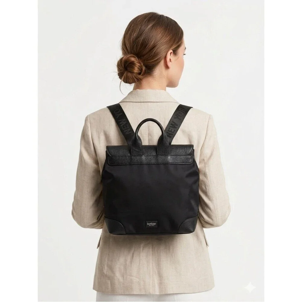 Botkier NY Black Everyday Backpack - Nylon Design Urban